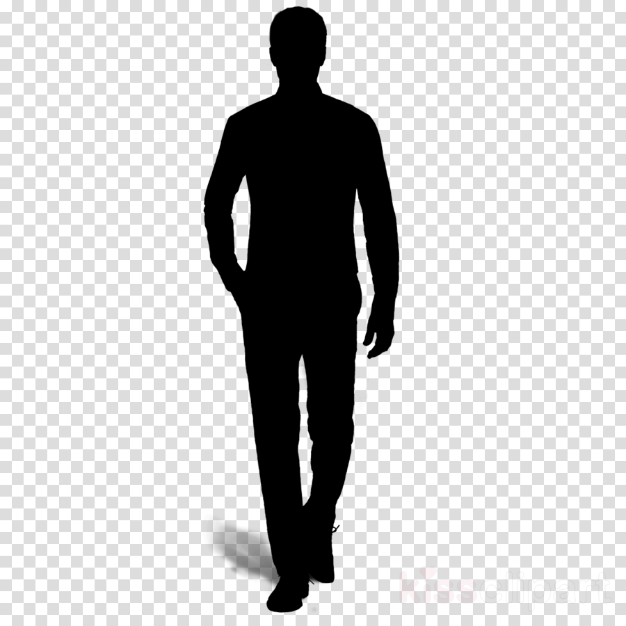 Download standing silhouette male human sleeve Transparent png clipart, fre...