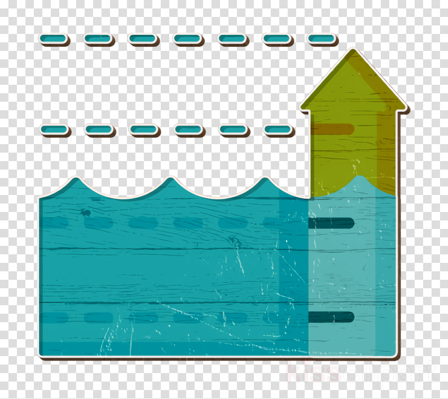 Flood Icon Climate Change Icon Sea Level Icon Clipart Blue Turquoise Aqua Transparent Clip Art