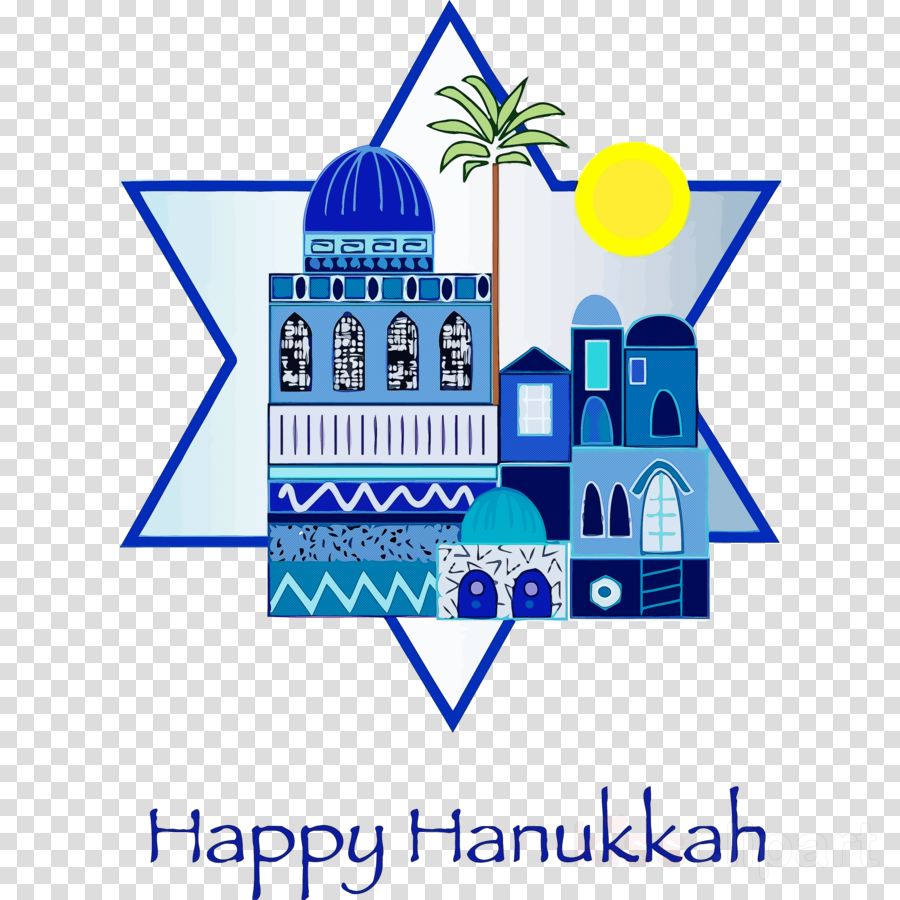 Hanukkah Star Hanukkah Happy Hanukkah clipart - Landmark, Lo