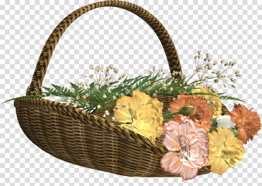 Flower Bouquet basket Clipart. 