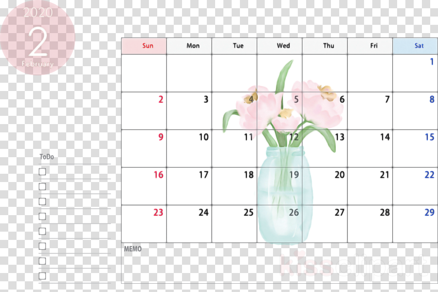 February 2020 Calendar February 2020 Printable Calendar 2020 Calendar Clipart Text Pink Line 1411