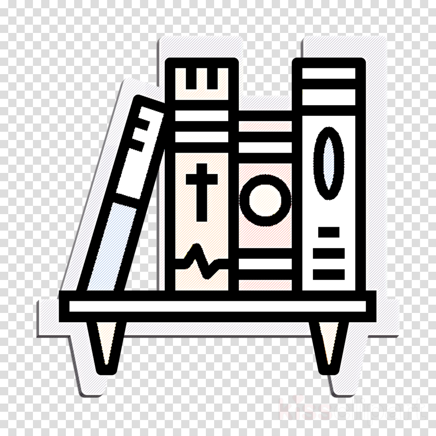Bookshelf Icon Bookstore Icon Clipart Text Line Line Art Transparent Clip Art