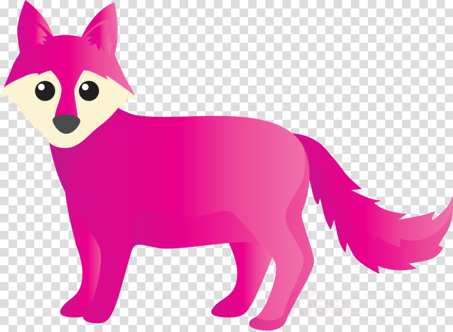 pink purple cartoon tail animation