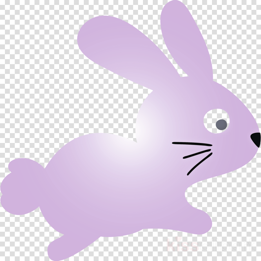 Download Cute Easter Bunny Easter Day clipart - Rabbit, Violet ...