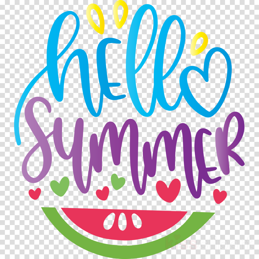 Download Hello Summer clipart - Free, Silhouette, Logo, transparent ...