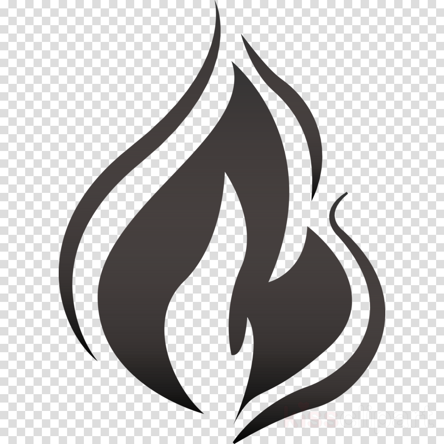 flame fire clipart Black White M, Philosophers Stone