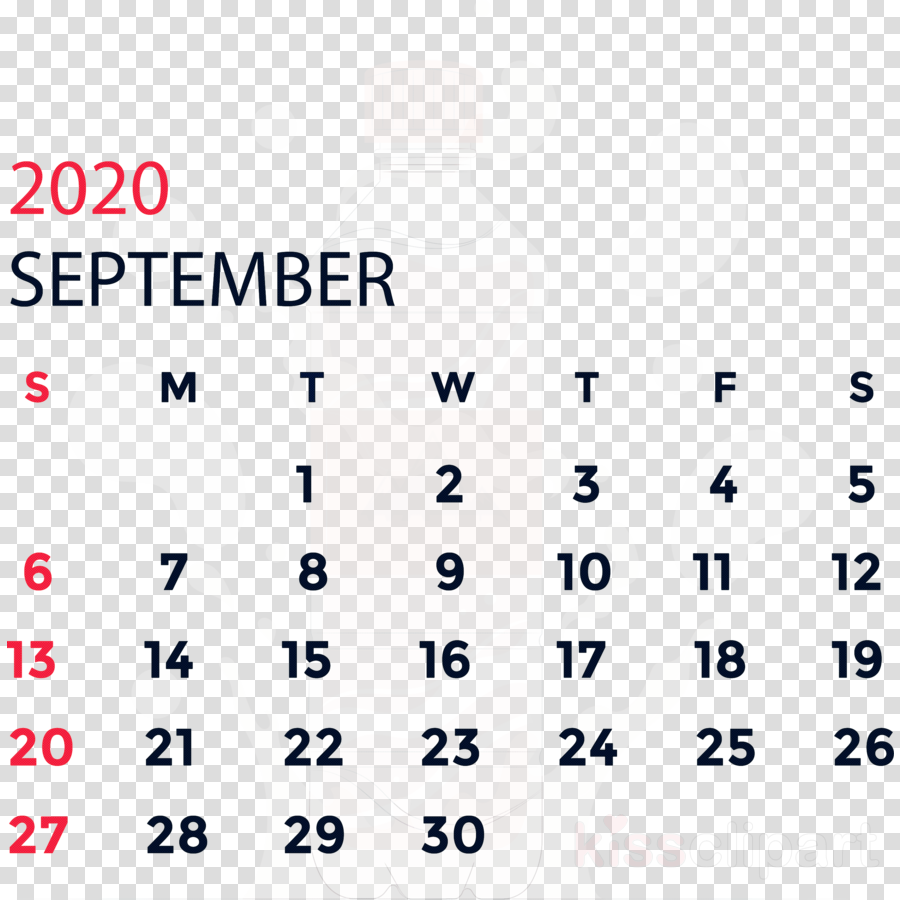 September Calendar September Printable Calendar Clipart International Spa Association Angle Line Transparent Clip Art