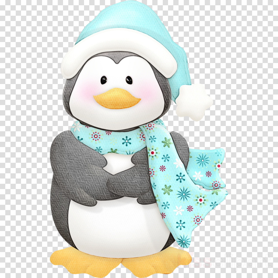 penguins stuffed toy doll cartoon drawing