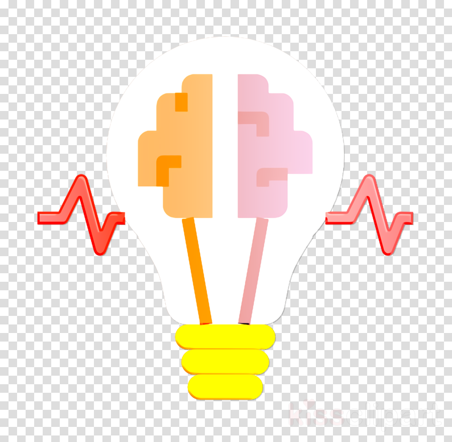 Creative idea icon Brain icon Advertising icon