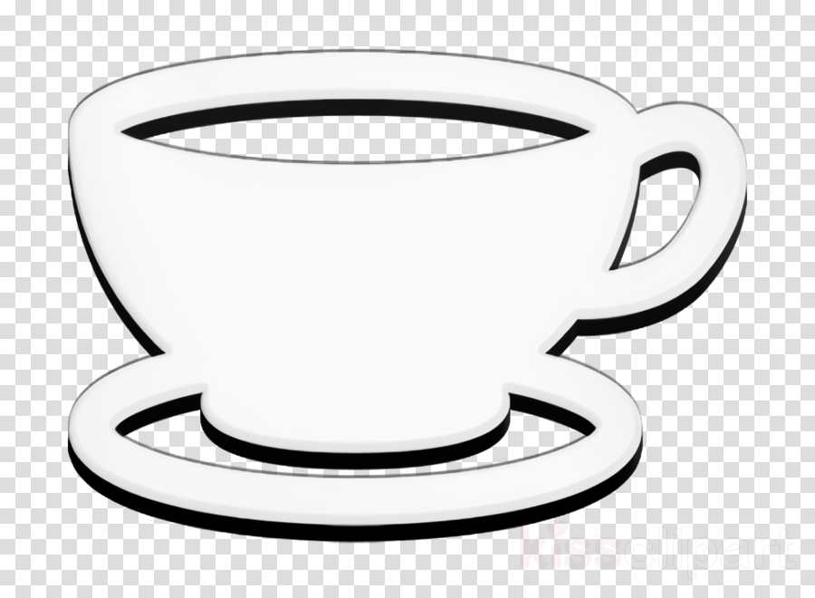 Cafe icon Cup and Plate icon food icon