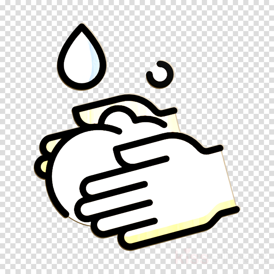 Hygiene routine icon Wash icon Hands icon
