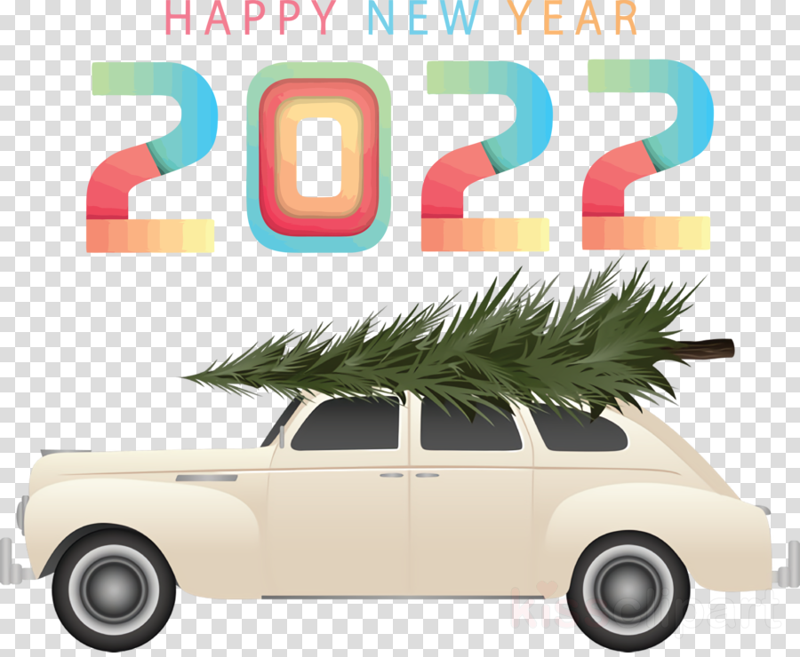 Happy 2022 New Year 2022 New Year 2022 clipart - Car, Midsize Car, Compact  Car, transparent clip art